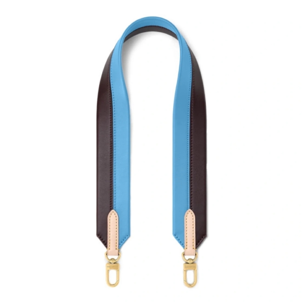 Authenticated Louis Vuitton LV Calfskin Cluny MM Shoulder Strap in Blue Glacial - Picture 1 of 16